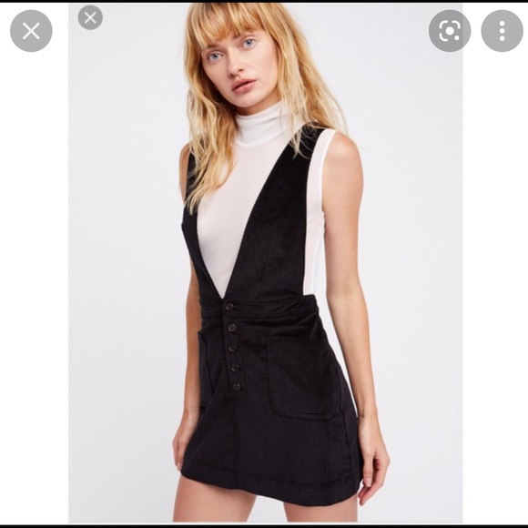 Free People Dresses & Skirts - Free People black pinafore